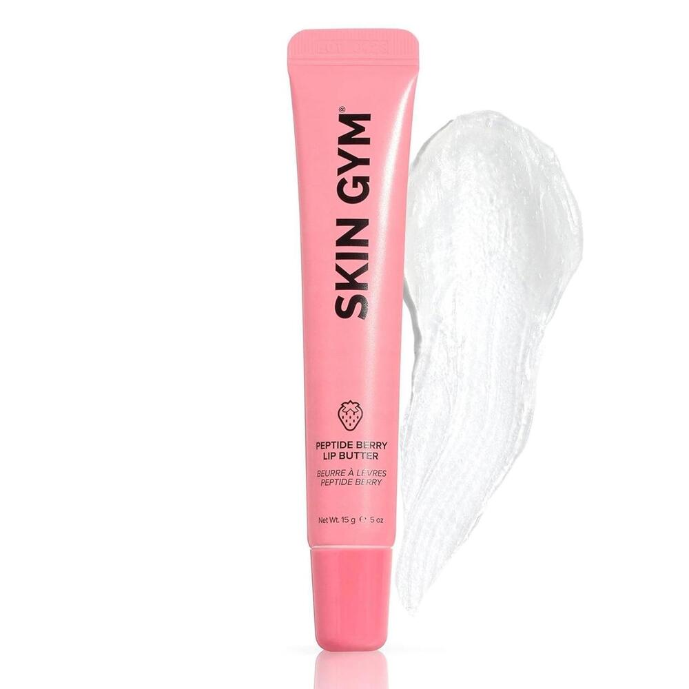 Skin Gym Peptide Berry Lip Butter, Plumping Lip Balm 5oz, EXP: 04/28/26